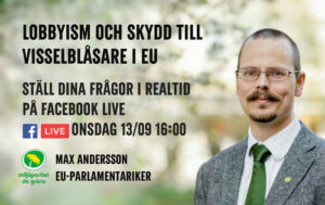 Max Andersson Facebook Live